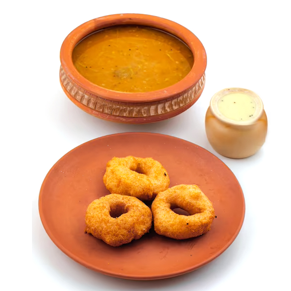 Vada / Sambar / Chutney (3pcs)